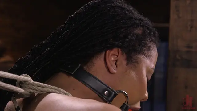 Poster: Hard Bodied Goth Slut in Extreme Bondage and Tormented