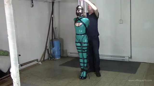 Poster: Latex Catsuit and Leather Bondage