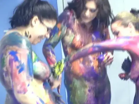 Poster: Madalyn and LuLu s body paint party