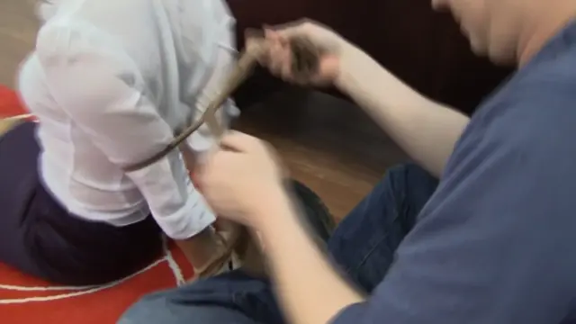 Poster: Pantyhose Saleswoman Field Tests Her Product